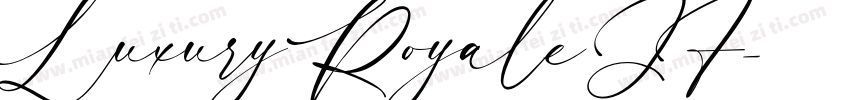 Luxury Royale JF字体转换